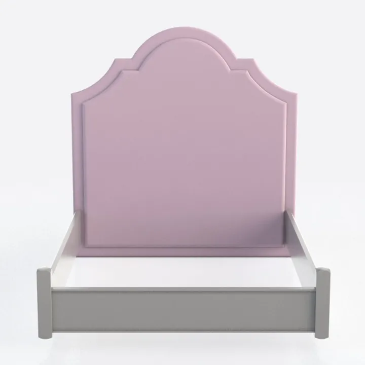 Benjara Tyra Full Size Bed, Sleek Panel Headboard,