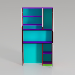 MIIIKO Storage Cabinet with Doors and Shelves