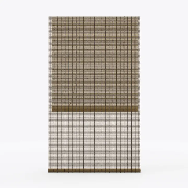 Natural Bamboo Window Blinds Minimalist Window Covering 3D Model