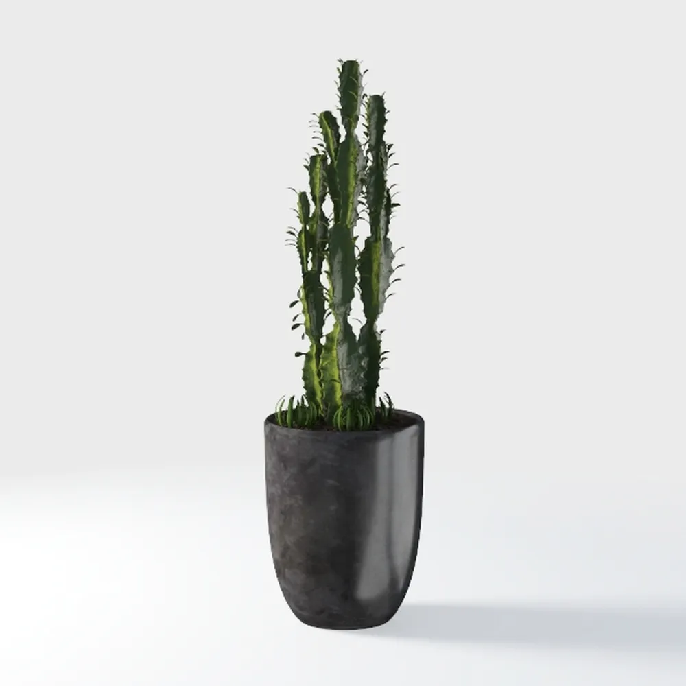 Artificial Palm Tree 5FT - Faux Plant with Black