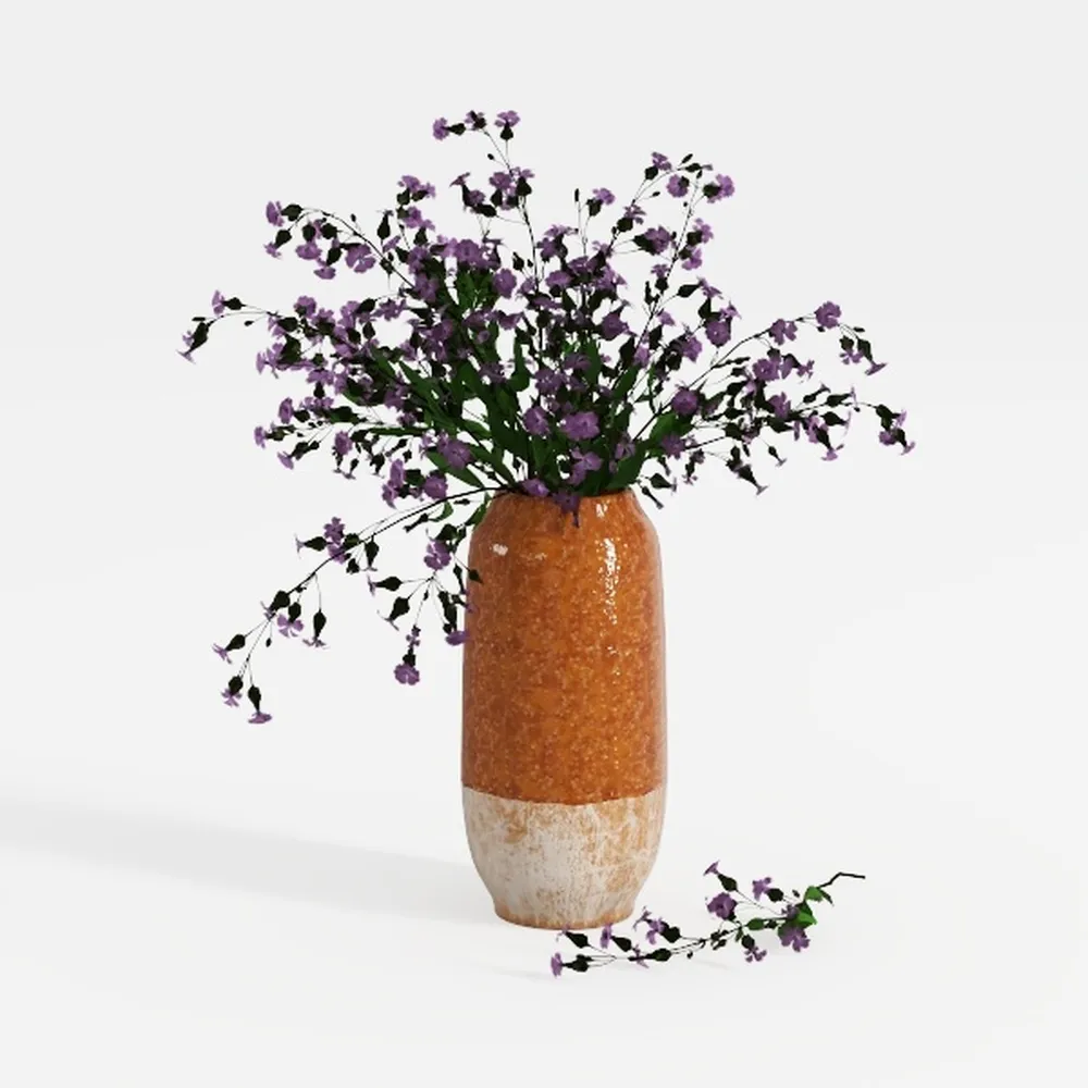 Large Black Vase for Flowers Decor Living Room,