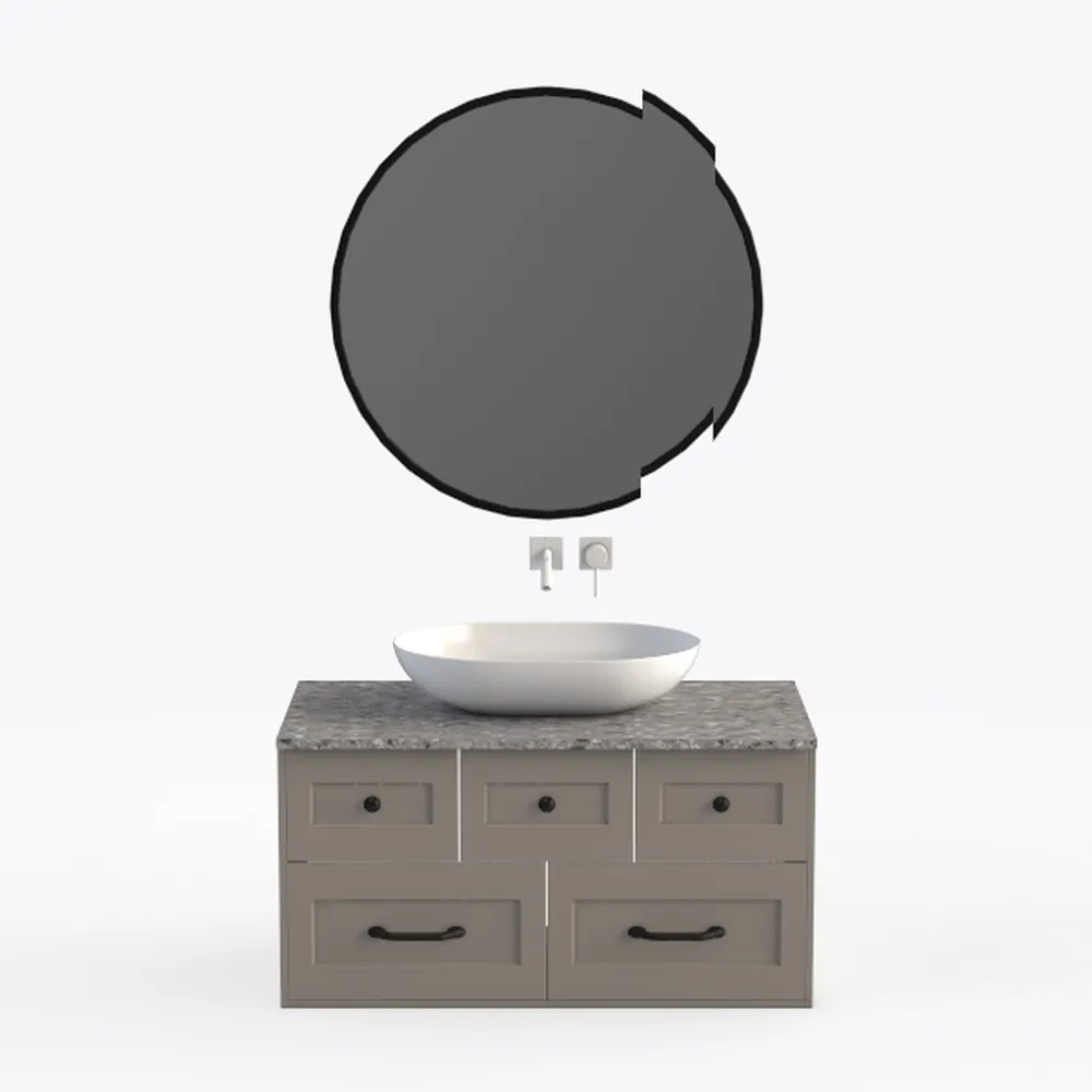 T4TREAM Farmhouse 6 Drawers Dresser for Bedroom,