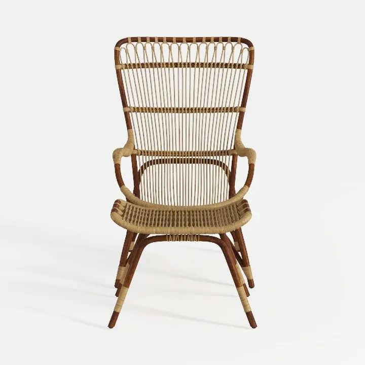 bali & pari Nagoya Natural Rattan Accent Chair, Ta