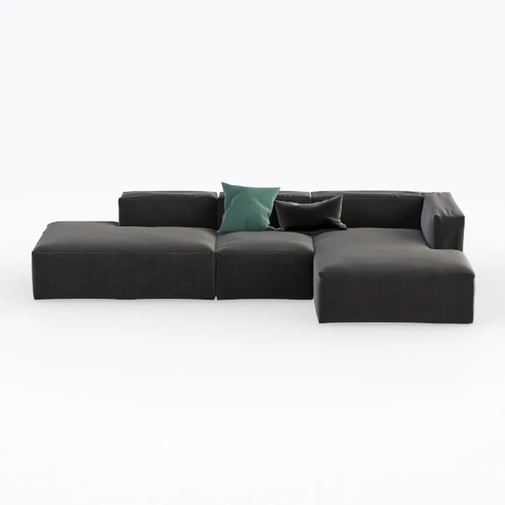 ANONER 103” Cloud Sectional Sofa L-Shaped Boneless