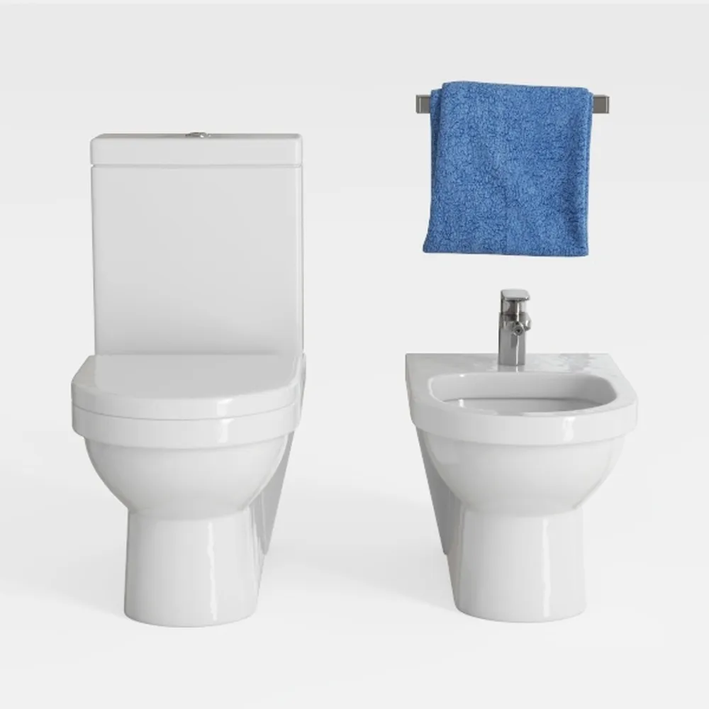 Compact One Piece Toilet for Small Bathrooms, 24