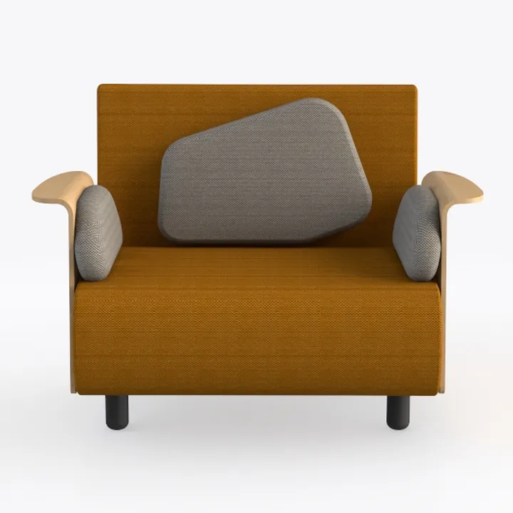 Modern Modular Chenille Sofa 1 Pieces Living Room 