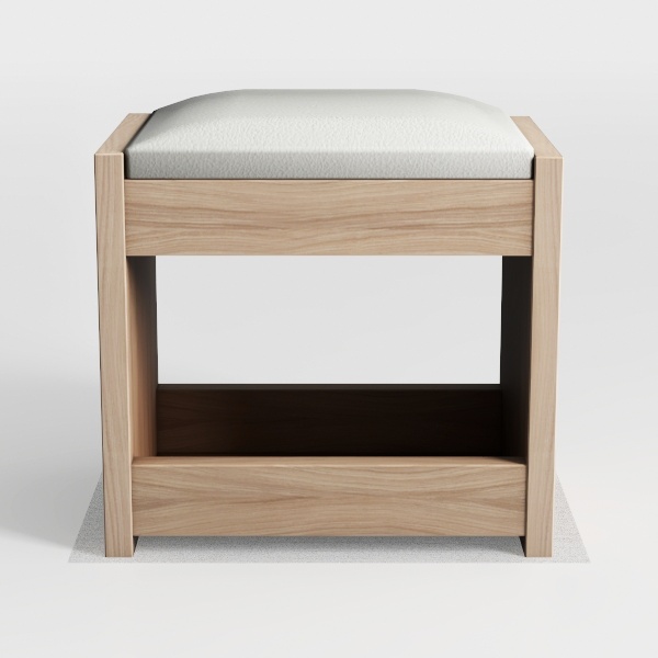 VANOMi Modular Sectional Sofa 2007, Ottoman, White