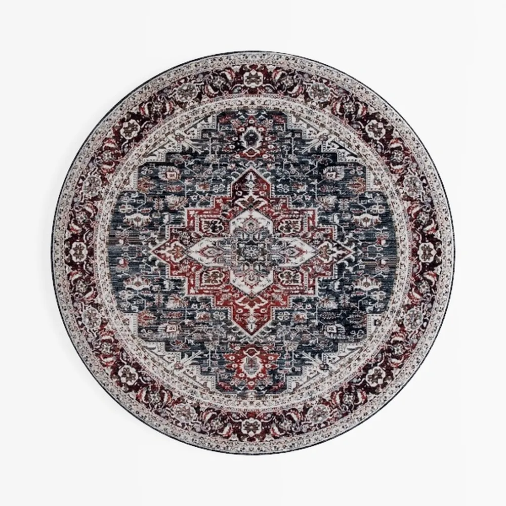 SAFAVIEH Skyler Collection 4' Round Grey / Purple