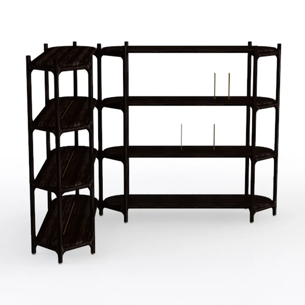 Casaottima Corner Bookshelf 5 Tier, 57 Inches