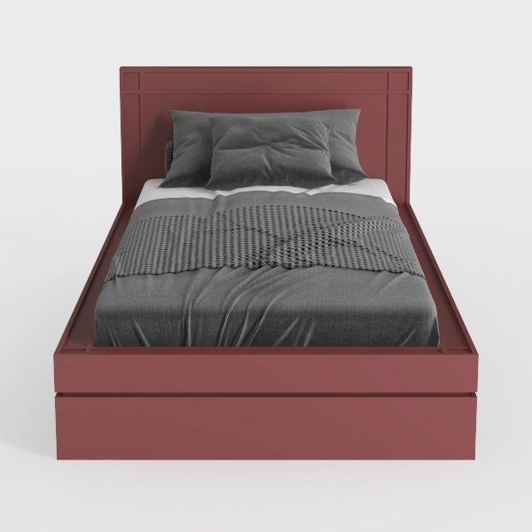 Nicky Modern 2 Piece Queen Bedroom Set with Metal 