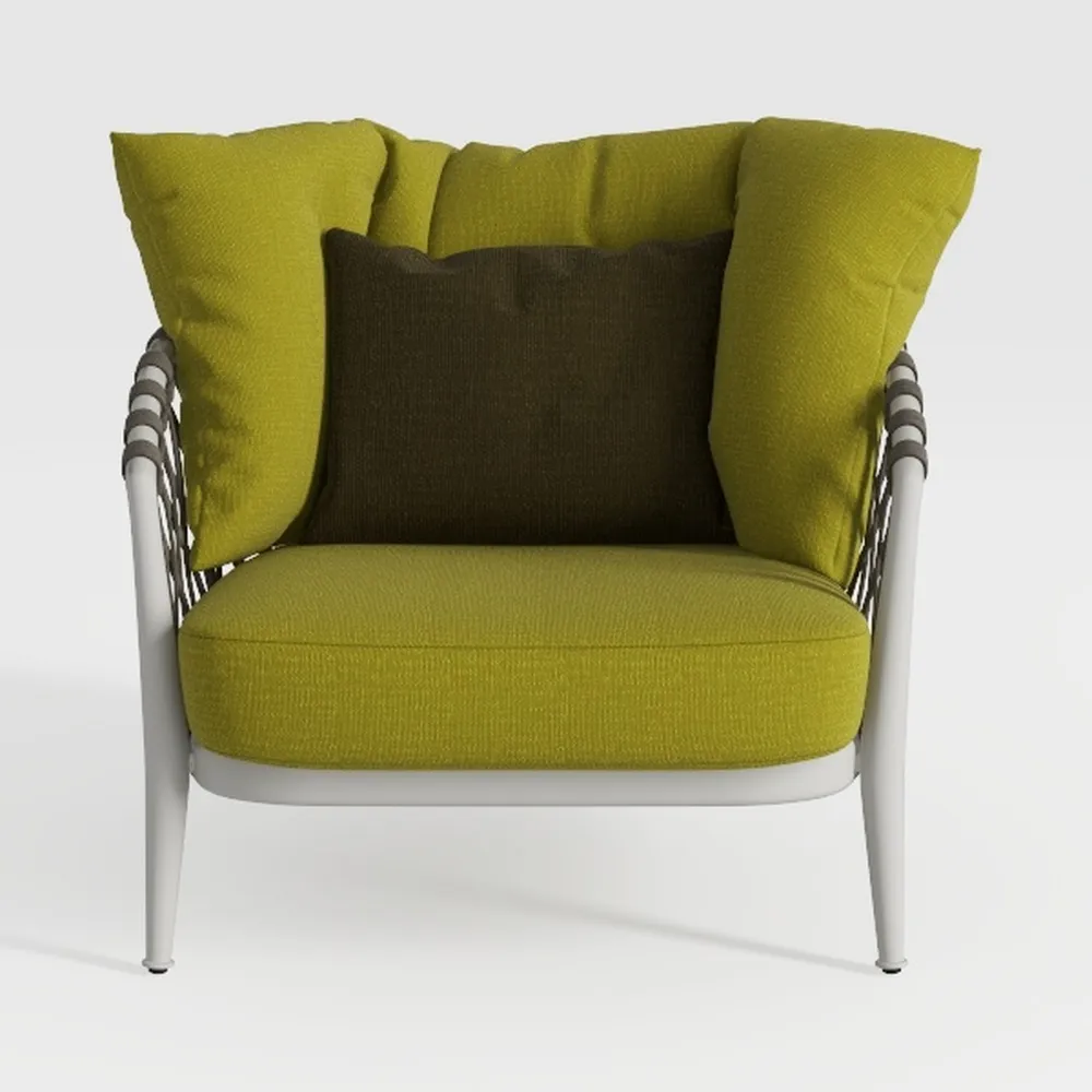 INZOY Braid Accent Chair, Mid Century Modern Accen