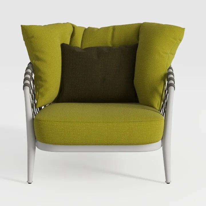 INZOY Braid Accent Chair, Mid Century Modern Accen