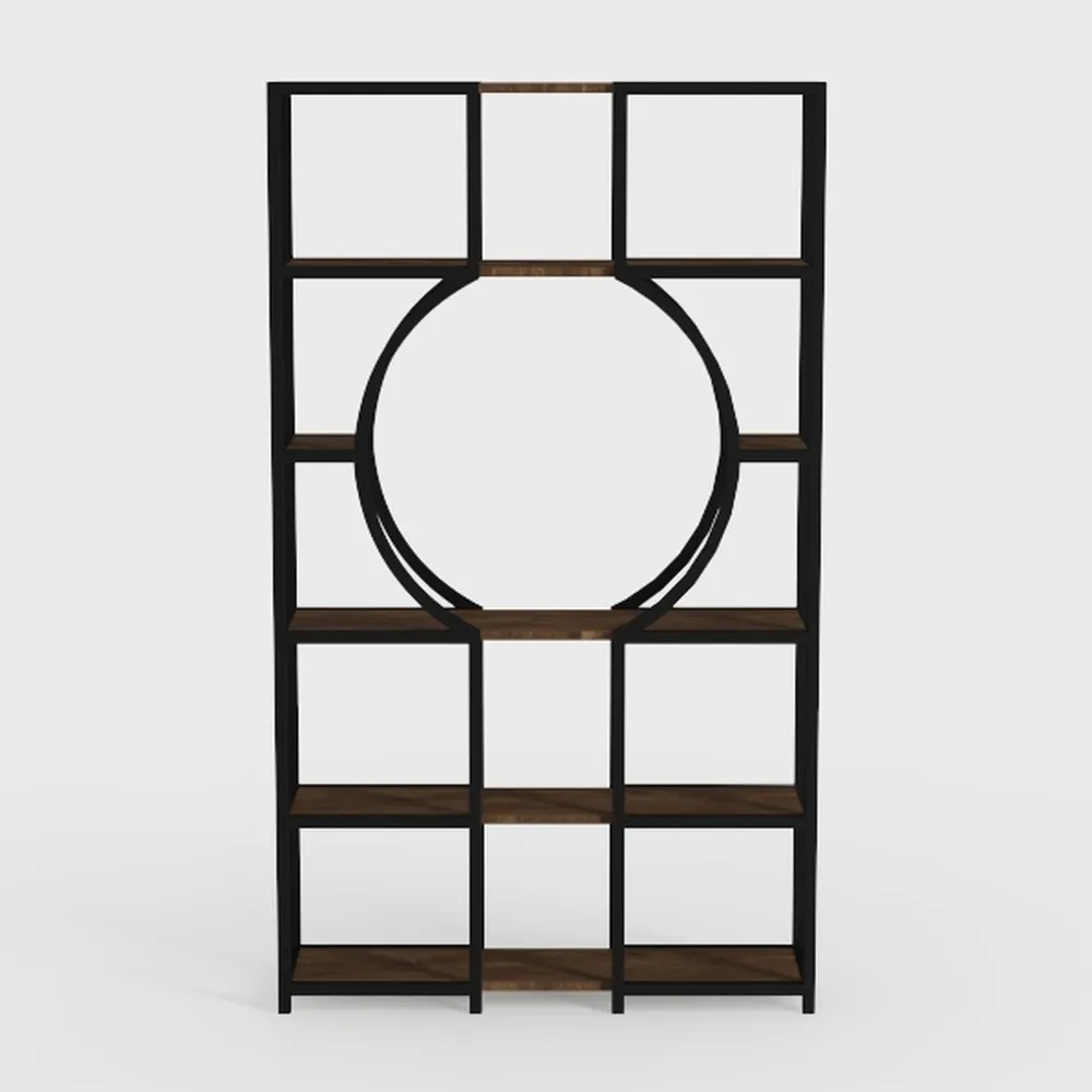 Tribesigns Bookshelf, Industrial 8-Tier Etagere