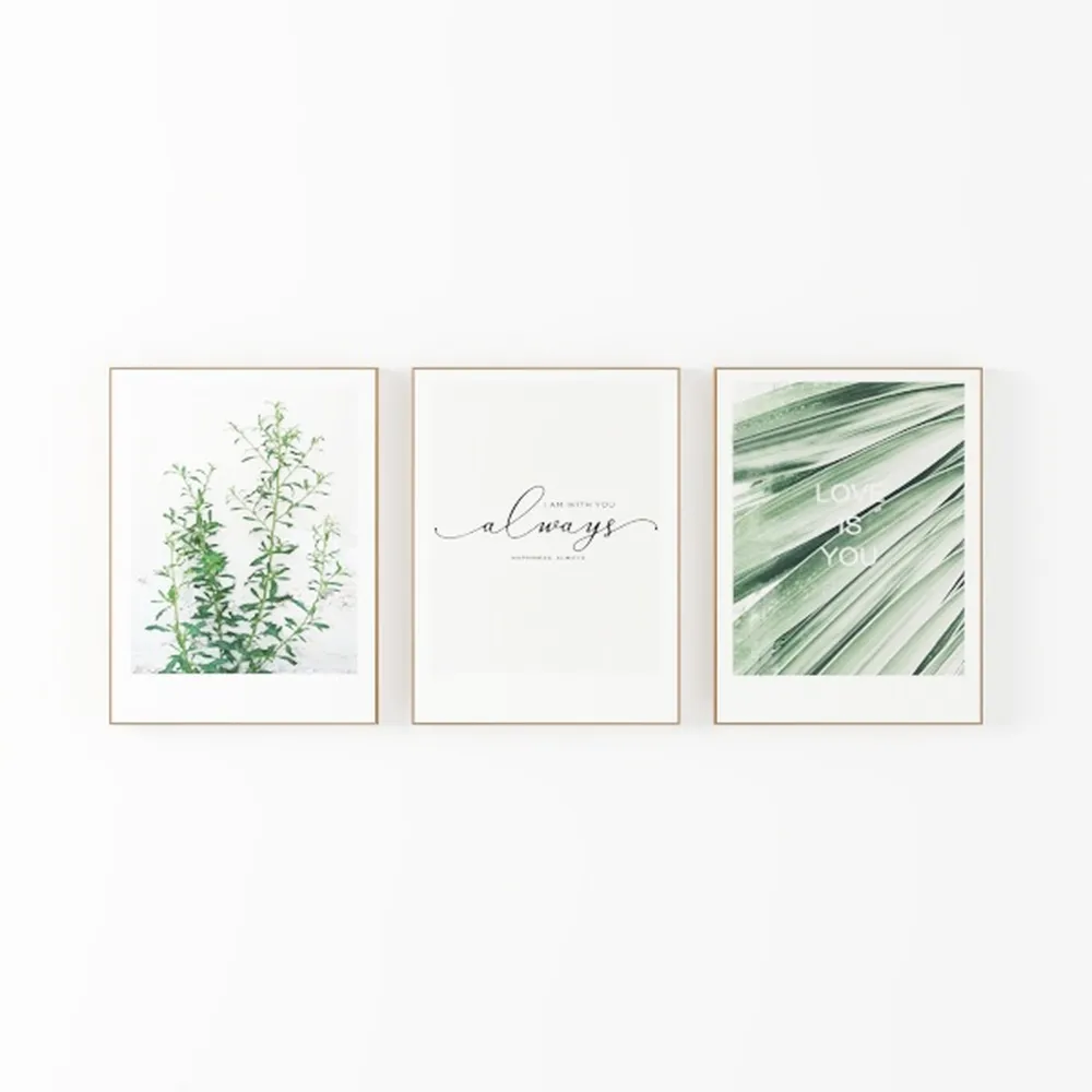 Bankrenart Green Matisse Wall Art Prints Abstract Boho Wall Art Set of 3
