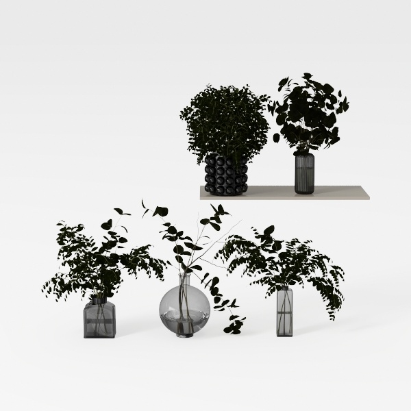 24” Tall 20&quot; Diameter Artificial Plant Topiary Box