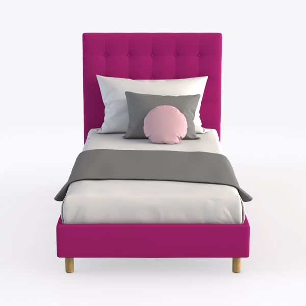 Canterbury Pink Full Upholstered Bed