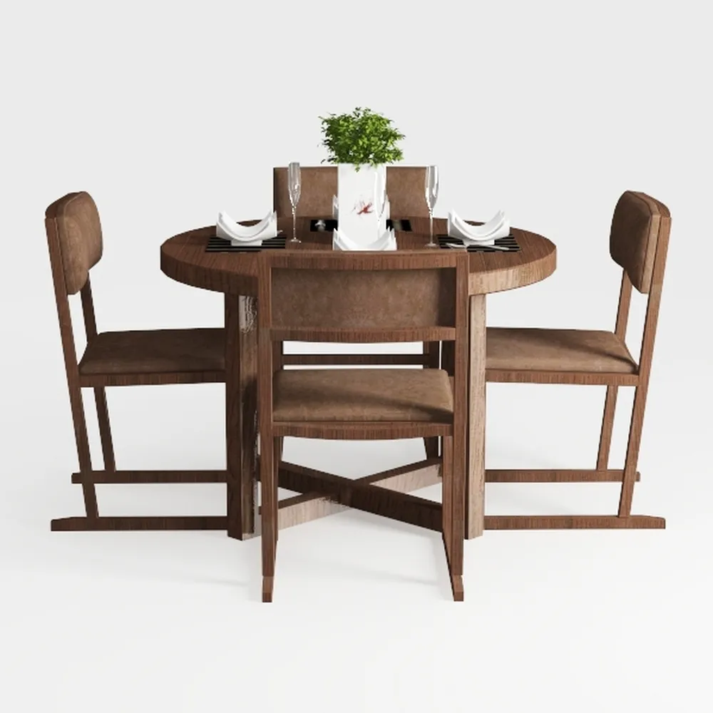 Mid Century Modern Dining Chairs Set of 4