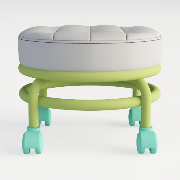 Low Height Rolling Stool with Wheels Heavy Duty