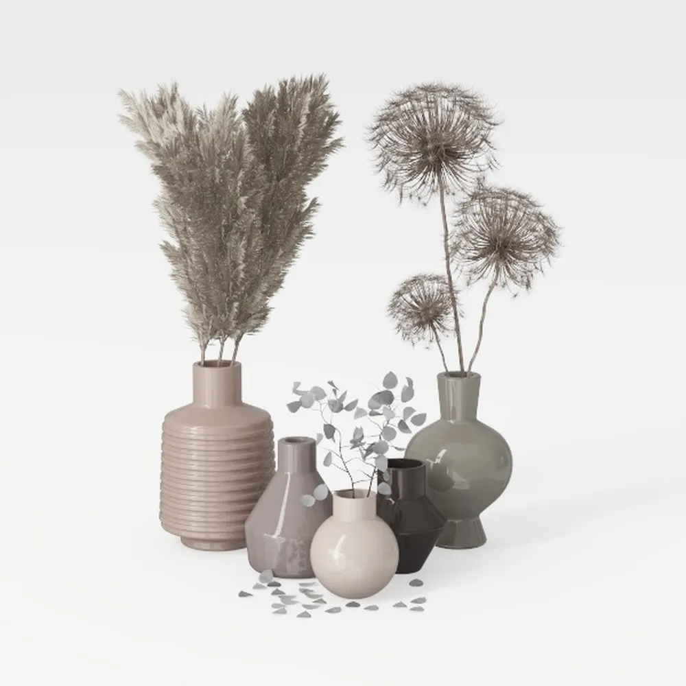 INS Solid Wood Small Vase Dry Flower Arrangement Vase Mini Wooden Vase Crafts Ornaments Creative Living Room Tabletop Decoration