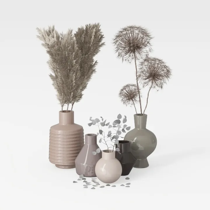 INS Solid Wood Small Vase Dry Flower Arrangement Vase Mini Wooden Vase Crafts Ornaments Creative Living Room Tabletop Decoration