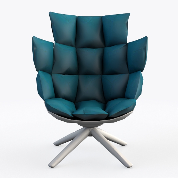 TIANSHU Large Fabric Lazy Chair, Soft Velvet Uphol