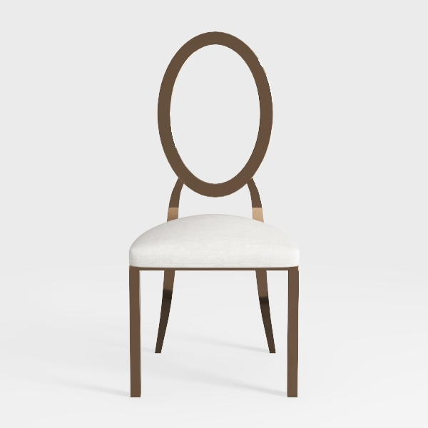 Polar Aurora Dining Chairs Set of 4 Beige Fabric