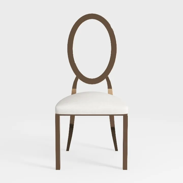 Polar Aurora Dining Chairs Set of 4 Beige Fabric