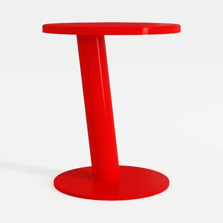 Modern C-Shaped Round Side Table for Living Room