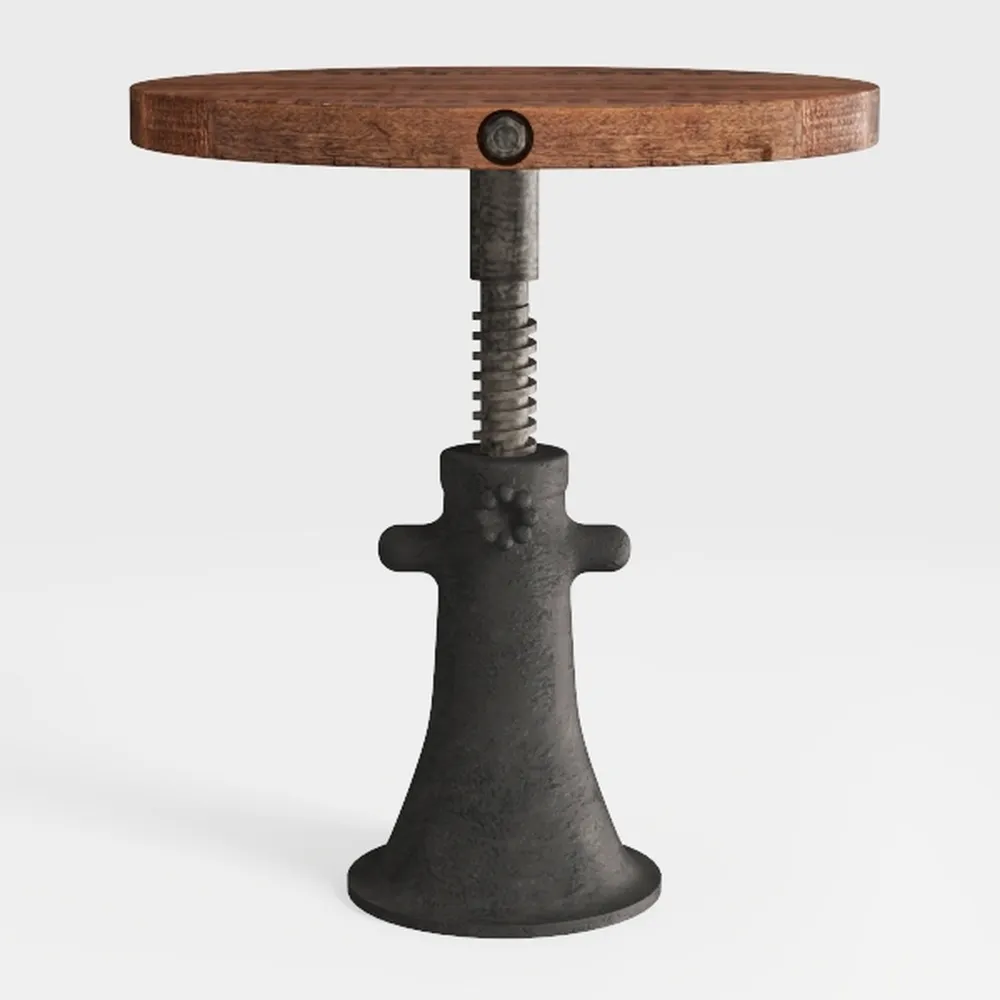 Diwhy Industrial Vintage Bar Stool, PU Seat