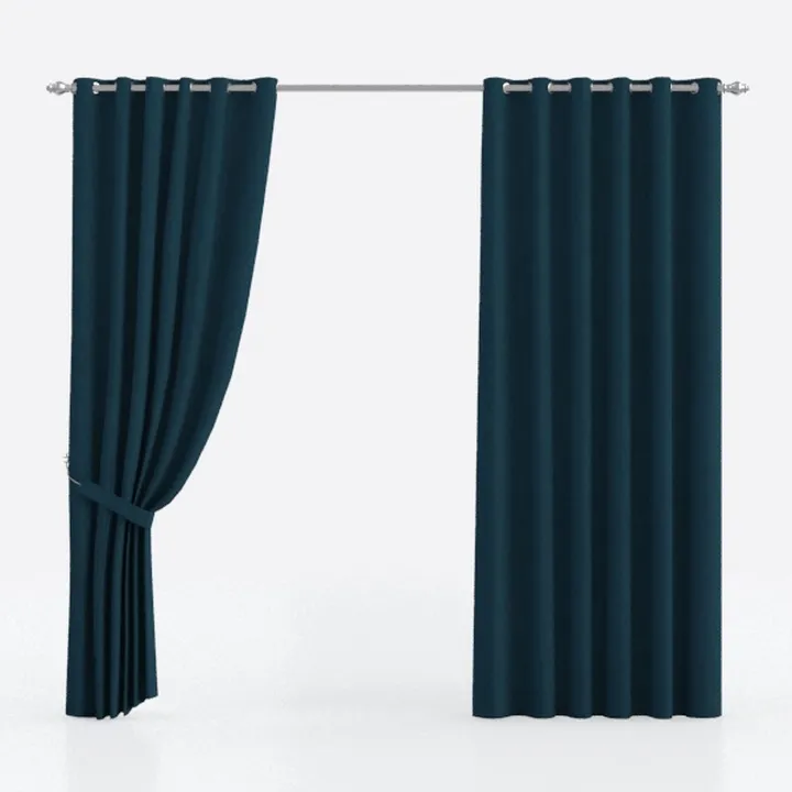 PrinceDeco 100% Blackout Curtains with Black Liner
