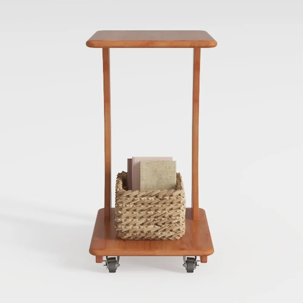 Coffee Table Sofa End Tables Solid Wood Mobile