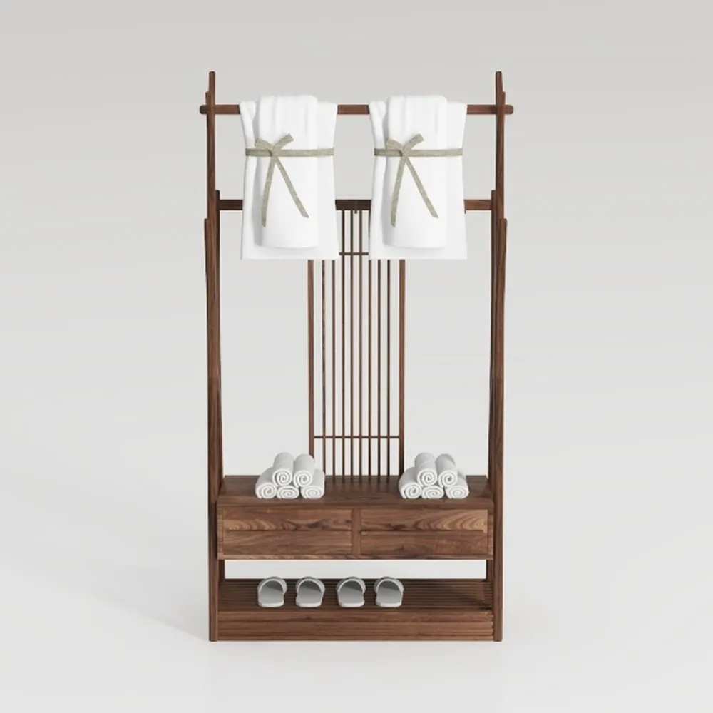 Bamboo Hall Tree with 13 Hook, 6-in-1 Entry