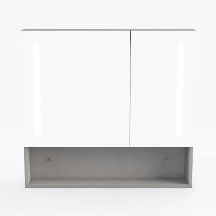 Modern LED Lighted Wall Mounted Bathroom Mirror Cabinet 3D Model