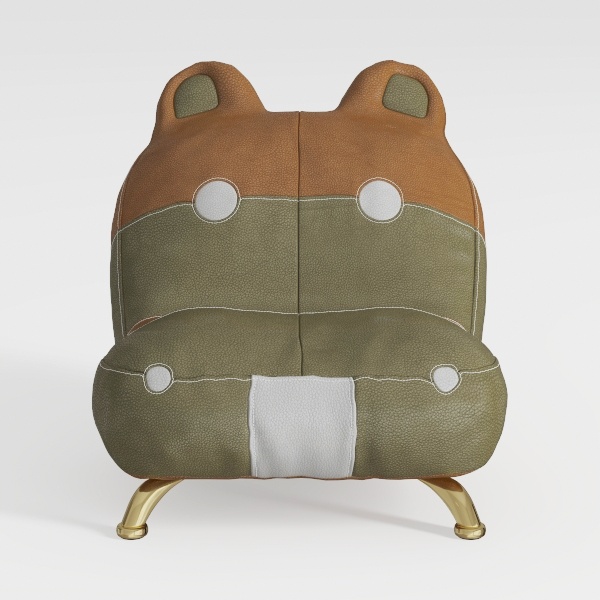Casita Furniture Bear Chair – Lussuoso tessuto di pelliccia sedia occasionale disponibile in diversi colori (coyote)