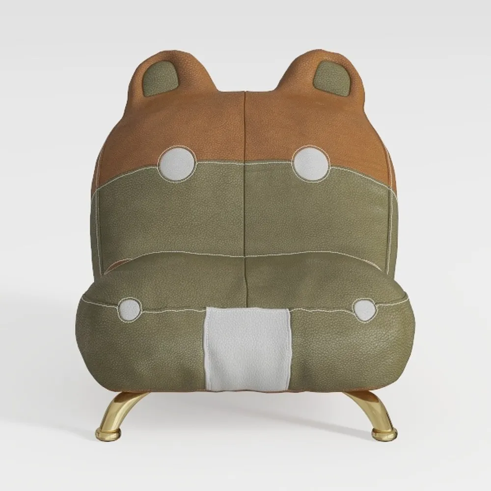 Casita Furniture Bear Chair – Lussuoso tessuto di pelliccia sedia occasionale disponibile in diversi colori (coyote)