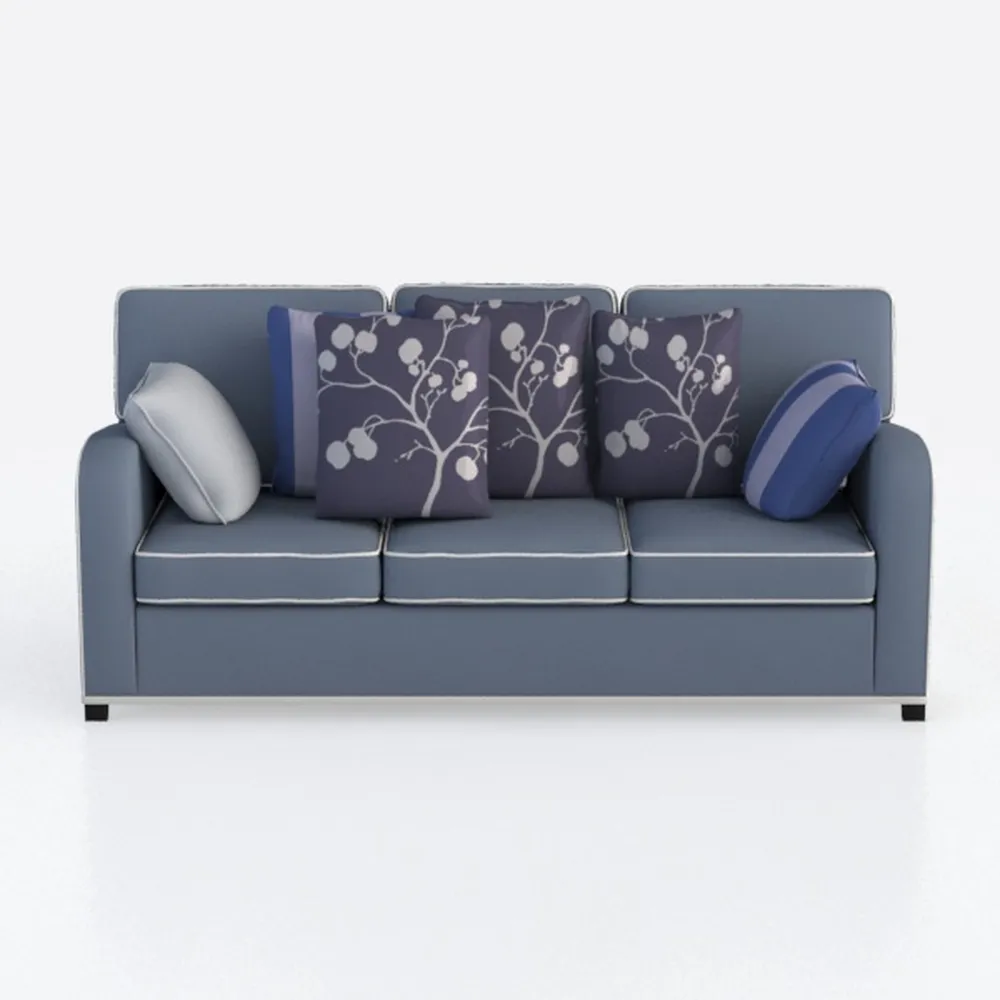 75'' Outdoor Patio Couch Wicker Sofa, All