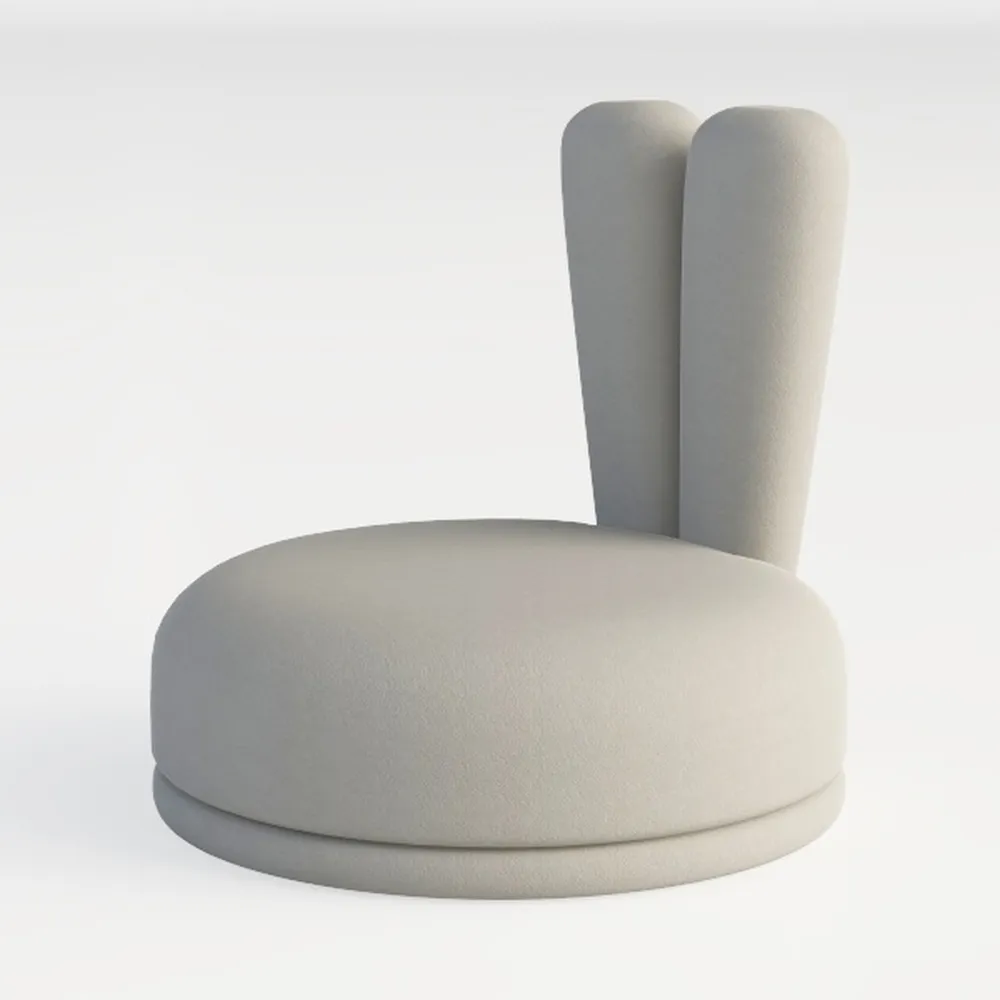 Bonzy Home Swivel Barrel Chair, Set of 2 Velvet