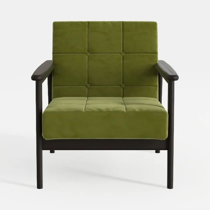 Accent Chair Set of 2, Mid Century Modern Armchair