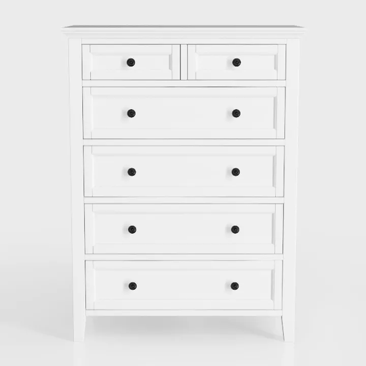 GarveeHome White Drawer Dresser for Bedroom, 5