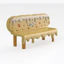 outdoor bench-Pocket Park Right 45 Degree View