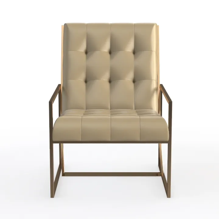 Jerliflyer Lazy Chairs with Metal Legs, Modern Lei
