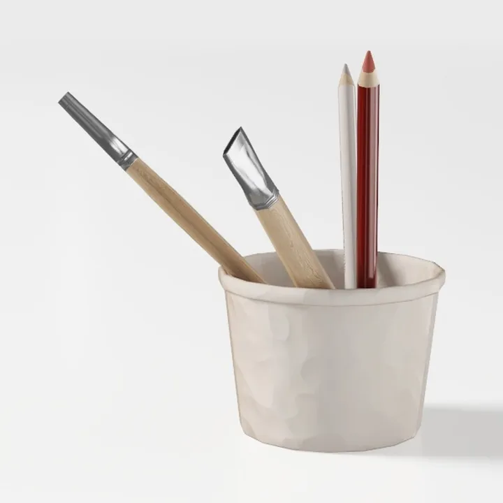 Enra Vintage vase with Handle,Blue and White