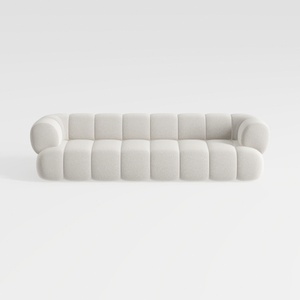 Minimalist Boucle Fabric Modern Sofa 3D Model