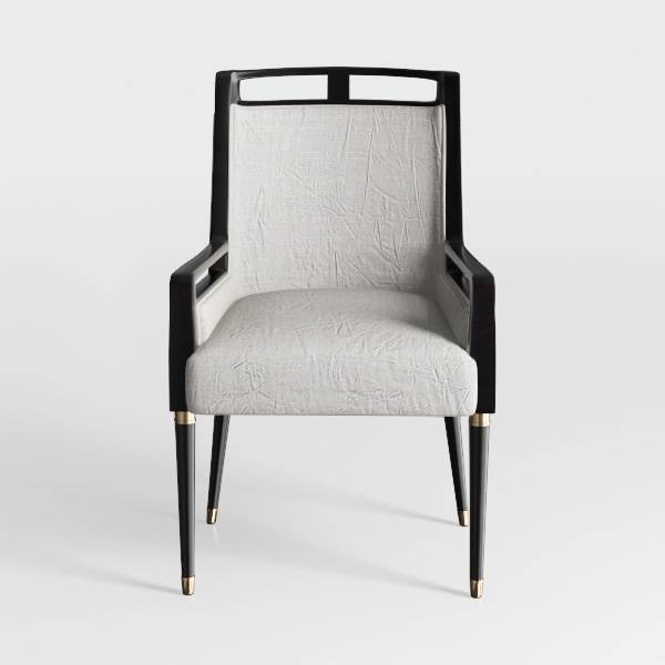 DUHOME Linen Fabric Spindle Accent Chairs Set of 2