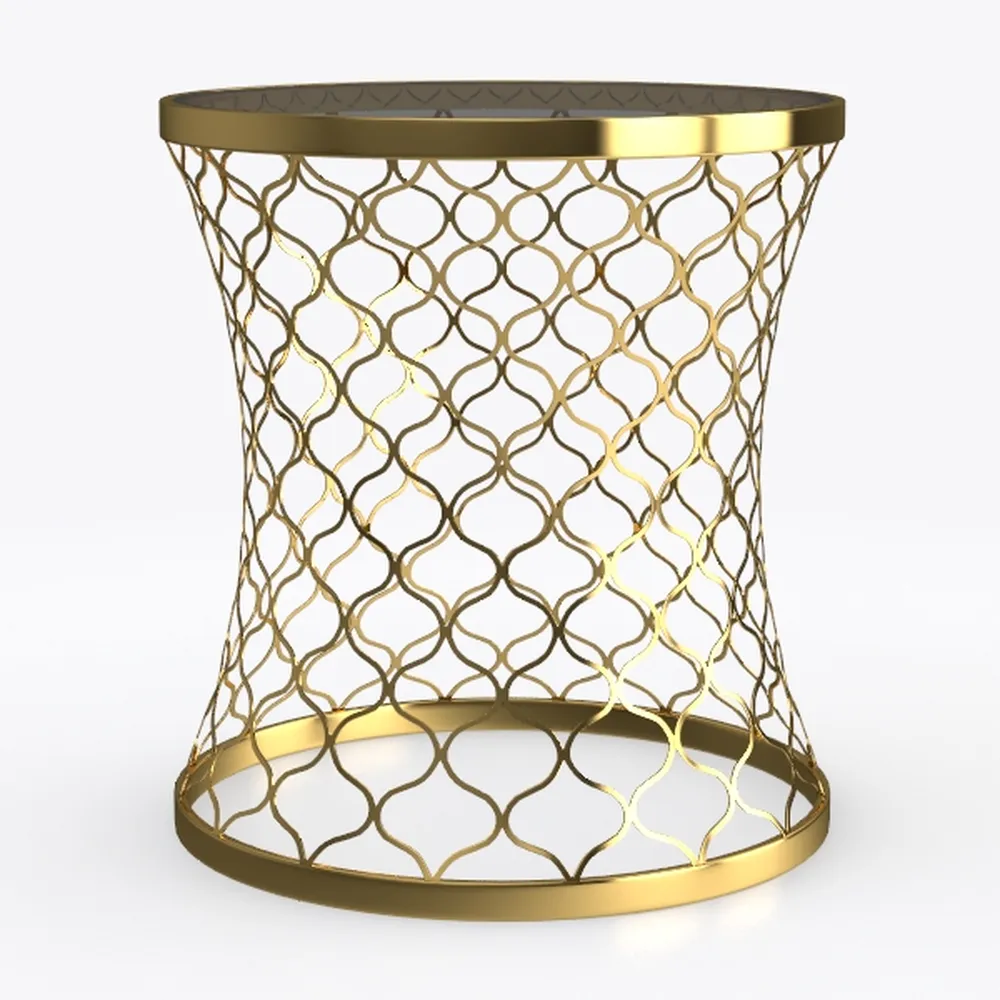 Glitzhome Outdoor Side Table Set of 2, Decorative