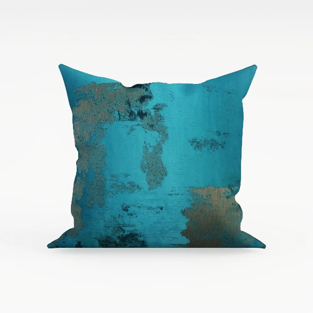 Outdoor Pillow Covers Waterproof, Blue Green