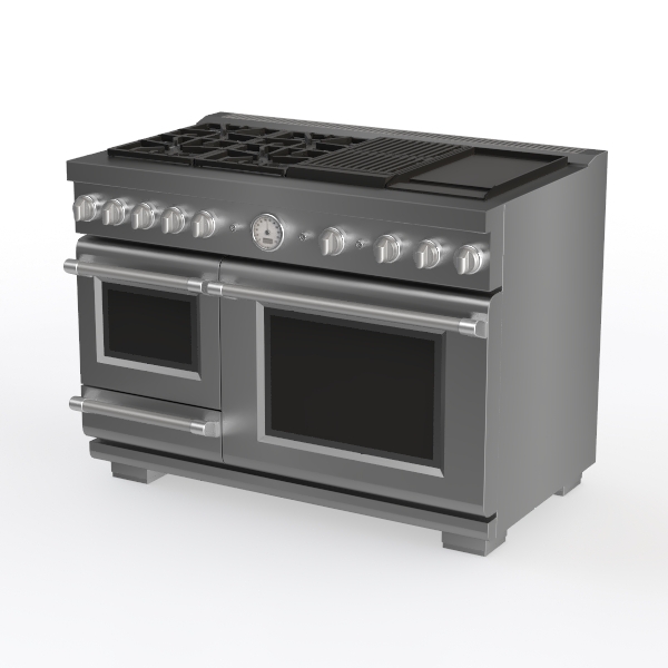 48 inch Dual Fuel Steam Range