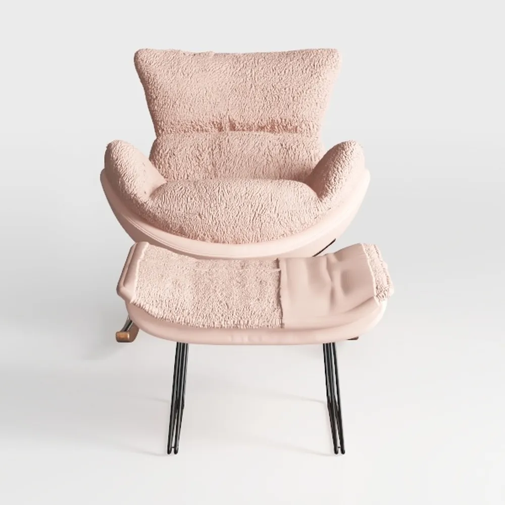 Adjustable Height Pu Leather High Back Recliner, 3