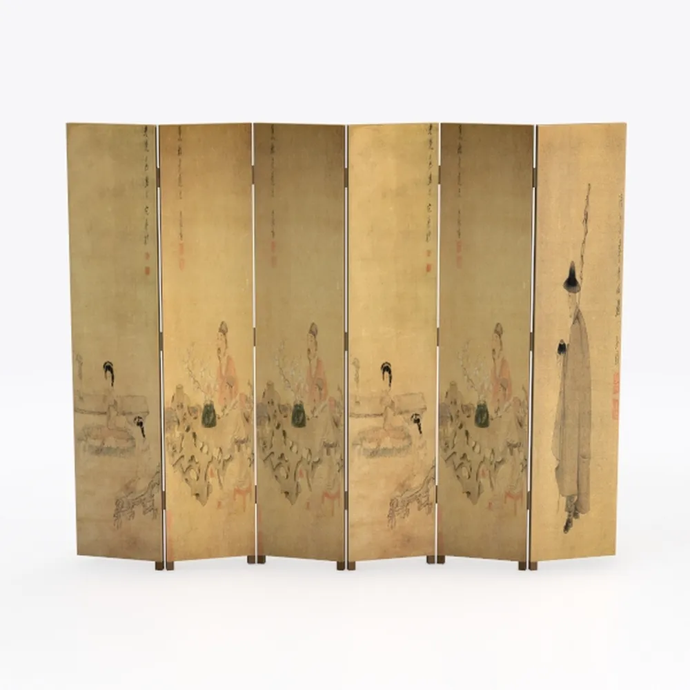 Juvale 4 Pack Bamboo Scrolls Chinese Paintings