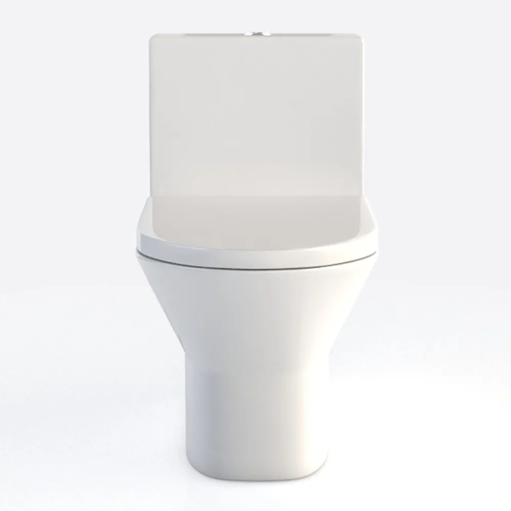 Compact One Piece Toilet Matte Black, Space-Saving